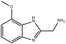 (7-甲氧基-1H-苯并[D]咪唑-2-基)甲胺 结构式