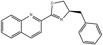 Quinoline, 2-[(4R)-4,5-dihydro-4-(phenylmethyl)-2-oxazolyl]- 结构式