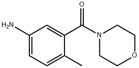 4-甲基-3-(吗啉-4-羰基)苯胺 结构式