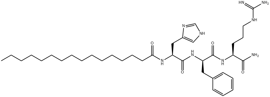 棕榈酰三肽-8 结构式