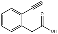 2-(2-乙炔基苯基)乙酸 结构式