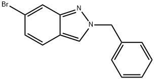 2H-Indazole, 6-bromo-2-(phenylmethyl)- 结构式