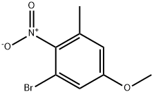 3-bromo-5-methyl-4-nitroanisole 结构式
