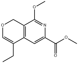 1H-Pyrano[3,4-c]pyridine-6-carboxylic acid, 4-ethyl-8-methoxy-, methyl ester 结构式