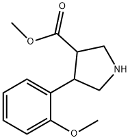 3-Pyrrolidinecarboxylic acid, 4-(2-methoxyphenyl)-, methyl ester