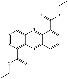 1,6-Phenazinedicarboxylic acid, 1,6-diethyl ester 结构式