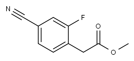 2-(4-氰基-2-氟苯基)乙酸甲酯 结构式