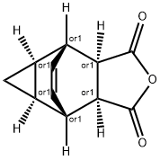 (3aα,4β,4aα,5aα,6β,6aα)-4,4a,5,5a,6,6a-hexahydro-4,6-etheno-1H-cycloprop[f]isobenzofuran-1,3(3aH)-dione 结构式