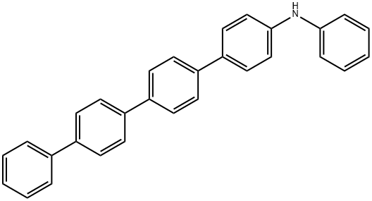 N-phenyl-[1,1':4',1'':4'',1'''-quaterphenyl]-4-amine 结构式
