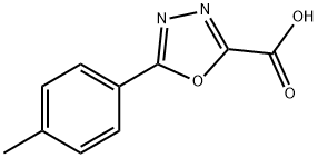 JR-13664, 5-p-Tolyl-1,3,4-oxadiazole-2-carboxylic acid, 97% 结构式