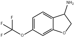 6-(三氟甲氧基)-2,3-二氢苯并呋喃-3-胺 结构式