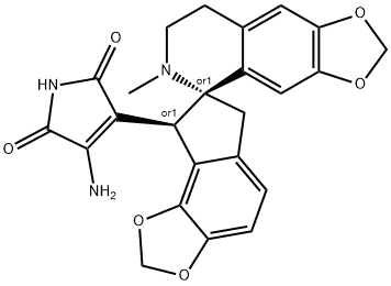 直立角茴香碱 结构式