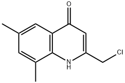 2-(氯甲基)-6,8-二甲基喹啉-4(1H)-酮 结构式