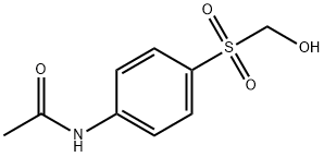 Acetamide, N-[4-[(hydroxymethyl)sulfonyl]phenyl]- 结构式