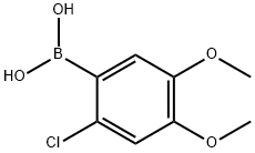 2-氯-4,5-二甲氧基苯基硼酸 结构式