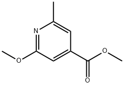4-Pyridinecarboxylic acid, 2-methoxy-6-methyl-, methyl ester 结构式