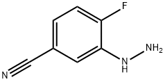 Benzonitrile, 4-fluoro-3-hydrazinyl- 结构式