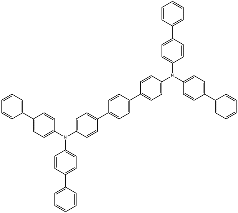 N,N,N',N'-四([1,1'-联苯]-4-基)[1,1':4',1''-三联苯]-4,4''-二胺 结构式