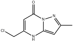 5-(chloromethyl)-2-methylpyrazolo[1,5-a]pyrimidin-7(4H)-one(SALTDATA: FREE) 结构式