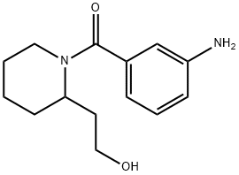 (3-氨基苯基)(2-(2-羟乙基)哌啶-1-基)甲酮 结构式