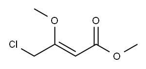 2-Butenoic acid, 4-chloro-3-methoxy-, methyl ester, (2Z)- 结构式