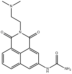 1-(2-(2-(二甲基氨基)乙基)-1,3-二氧代-2,3-二氢-1H-苯并[DE]异喹啉-5-基)脲 结构式