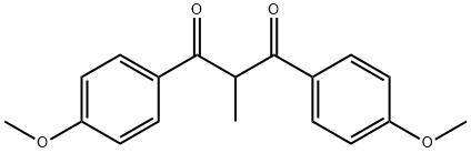 2-methyl-1,3-bis(p-methoxyphenyl)propane-1,3-diketone 结构式