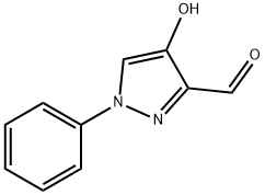 1H-Pyrazole-3-carboxaldehyde, 4-hydroxy-1-phenyl- 结构式