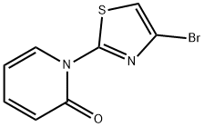 1-(4-溴-2-噻唑基)吡啶-2(1H)-酮 结构式