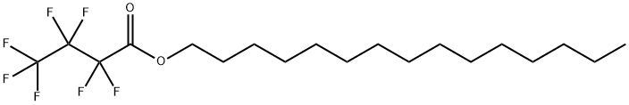 Butanoic acid, 2,2,3,3,4,4,4-heptafluoro-, pentadecyl ester 结构式