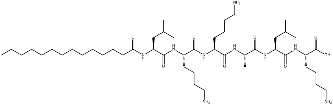 肉豆蔻六肽-16 结构式