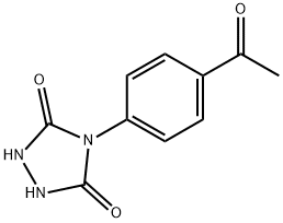 4-(4-ACETYLPHENYL)-1,2,4-TRIAZOLIDINE-3,5-DIONE 结构式