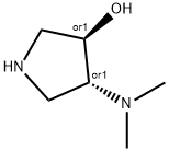 反式-4-(二甲基氨基)吡咯烷-3-醇 结构式