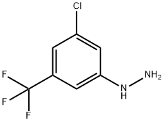 1-(3-氯-5-(三氟甲基)苯基)肼 结构式