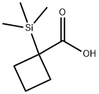 1-(三甲基甲硅烷基)环丁烷甲酸 结构式