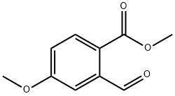 2-甲酰基-4-甲氧基苯甲酸甲酯 结构式