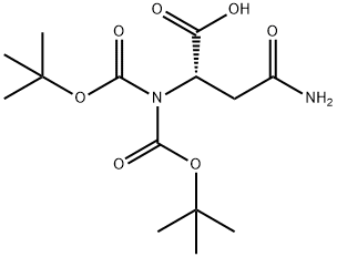 L-Asparagine, N,N2-bis[(1,1-dimethylethoxy)carbonyl]- 结构式