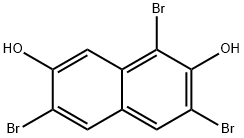 2,7-Naphthalenediol, 1,3,6-tribromo- 结构式