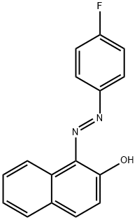 2-Naphthalenol, 1-[(4-fluorophenyl)azo]-, (E)- (9CI) 结构式