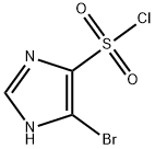 4-溴-1H-咪唑-5-磺酰氯 结构式