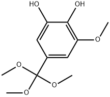 1,2-Benzenediol, 3-methoxy-5-(trimethoxymethyl)- 结构式