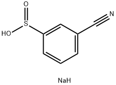 3-氰基苯亚磺酸钠 结构式