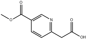 5-(Methoxycarbonyl)pyridine-2-acetic Acid 结构式