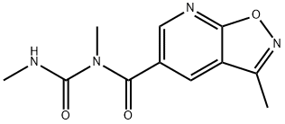 Isoxazolo[5,4-b]pyridine-5-carboxamide, N,3-dimethyl-N-[(methylamino)carbonyl]- 结构式