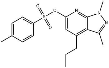 1,3-二甲基-4-丙基-1H-吡唑并[3,4-B]吡啶-6-基4-甲基苯-1-磺酸盐 结构式