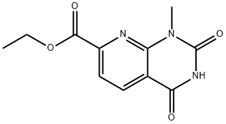 1-甲基-2,4-二氧-1H,2H,3H,4H-吡啶并[2,3-D]嘧啶-7-羧酸乙酯 结构式