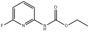 Carbamic  acid,  N-(6-fluoro-2-pyridinyl)-,  ethyl  ester 结构式