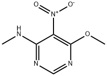 6-Methoxy-N-methyl-5-nitropyrimidin-4-amine 结构式