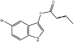 5-Bromindoxyl-crotonat 结构式
