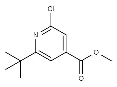 Methyl 2-tert-Butyl-6-chloropyridine-4-carboxylate 结构式